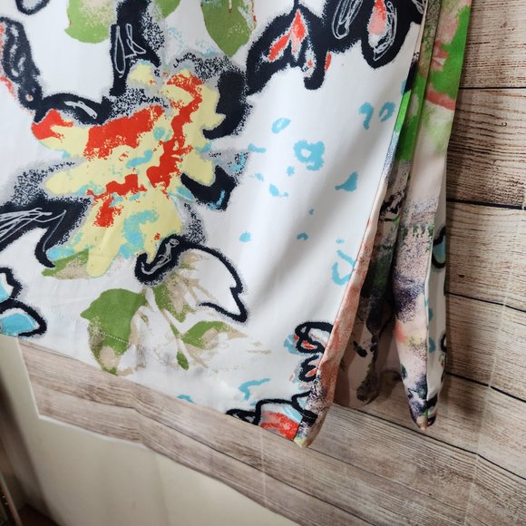 Melissa Mccarthy Seven7 Women's Tunic Dress Multicolor Floral Sleeveless Plus 2X - Picture 4 of 12